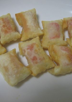 餃子の皮でカニカマ＆タルタルミニ春巻き-レシピのメイン写真