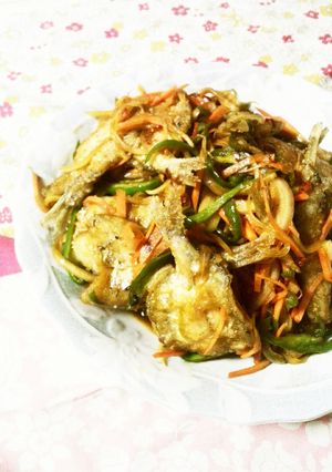 チカや小魚の野菜たっぷり南蛮漬け-レシピのメイン写真