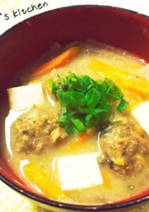 鰯缶で簡単！ポカポカ♡とろみのつみれ汁-レシピのメイン写真