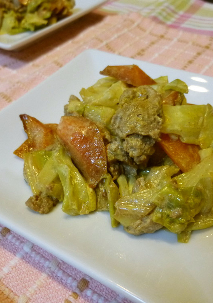 大豆のお肉でカレーマヨ炒め-レシピのメイン写真