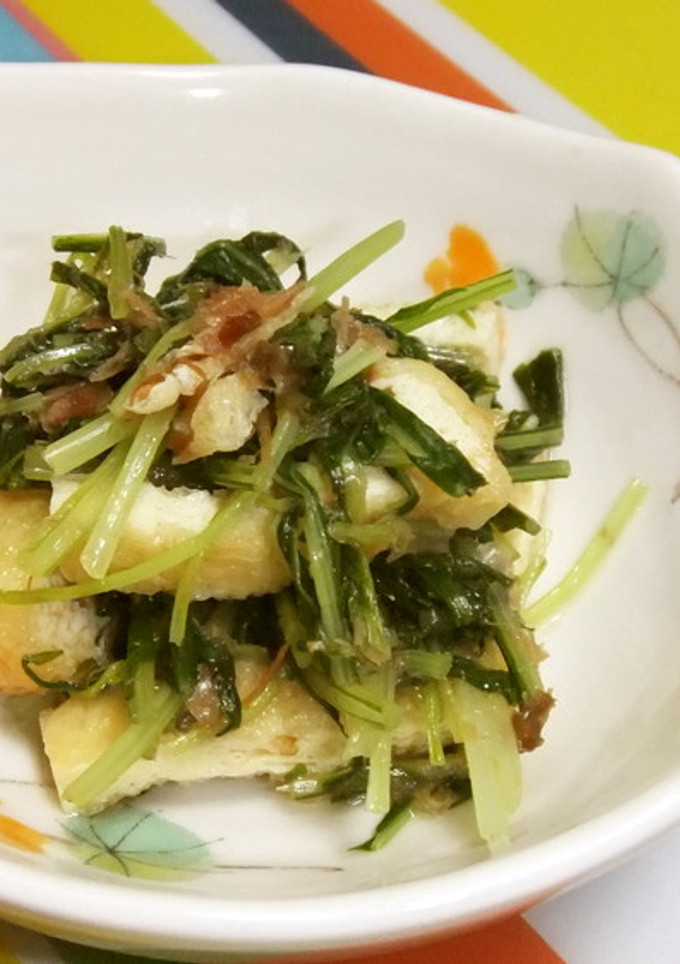 水菜と油揚げの煮浸し-レシピのメイン写真