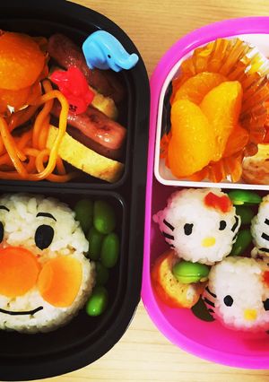 キャラ弁☆アンパンマンキティちゃん-レシピのメイン写真