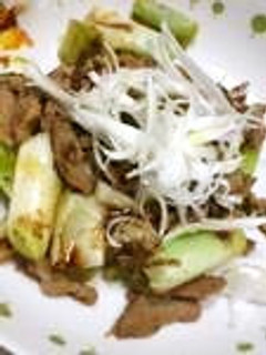大豆肉とネギの炒め物-レシピのメイン写真