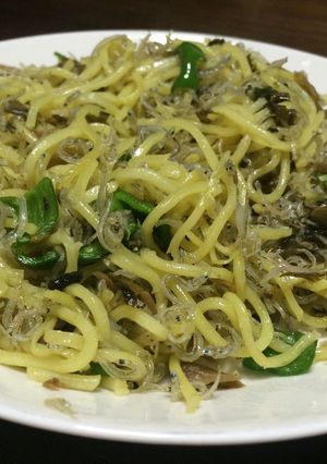ちりめんじゃこと高菜入り焼きそば-レシピのメイン写真