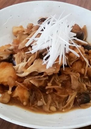たっぷりキノコとむね肉のみぞれ煮-レシピのメイン写真