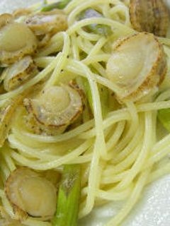 ホタテとアスパラのレモン風味パスタ-レシピのメイン写真