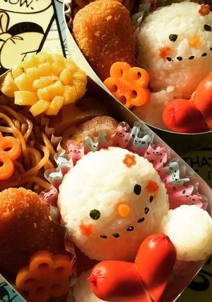 簡単♡キャラ弁♡クリスマス♡スノーマン♡-レシピのメイン写真
