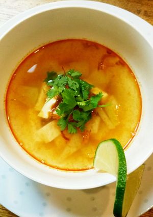 青パパイヤと豆腐のエスニックスープ-レシピのメイン写真