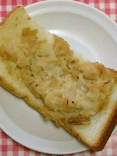 ツナトースト(おやつ)・保育園給食-レシピのメイン写真