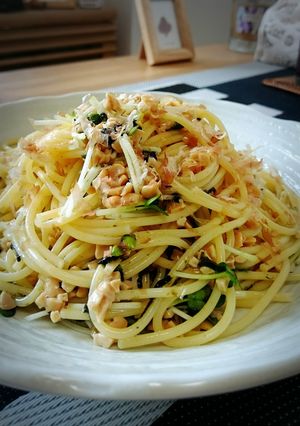 納豆パスタ-レシピのメイン写真