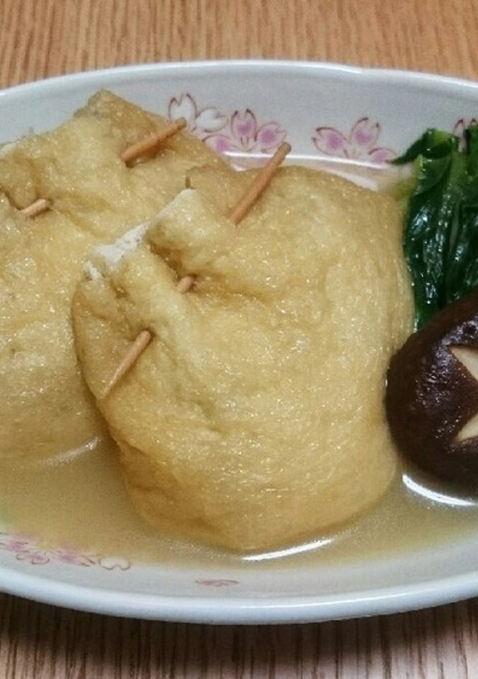 1つの種で2料理♪ヘルシーな巾着の煮物☆-レシピのメイン写真