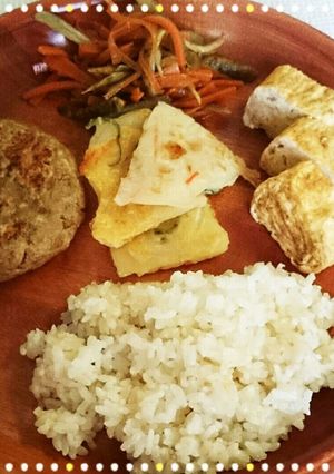 発芽米のヘルシーハンバーグランチ-レシピのメイン写真