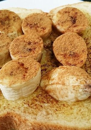 ホットバナナのシナモントースト♡-レシピのメイン写真
