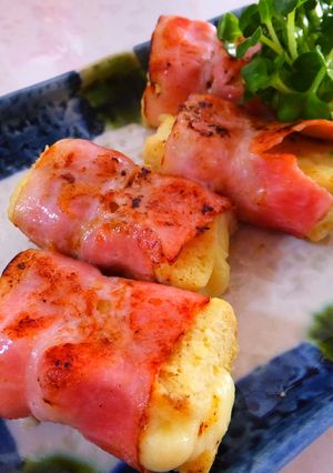 冷凍した豆腐とチーズのベーコン巻き-レシピのメイン写真