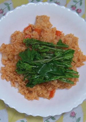 チキンライス～春　菜の花バージョン-レシピのメイン写真