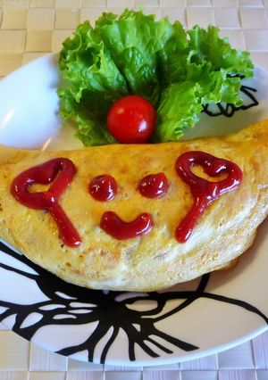 甘い卵の(^.^)/~~~オムライス-レシピのメイン写真