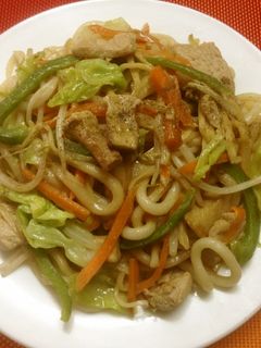 もちもちシャキシャキ☆焼うどん-レシピのメイン写真