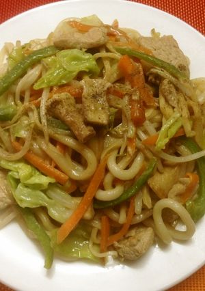 もちもちシャキシャキ☆焼うどん-レシピのメイン写真