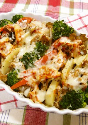 大豆のお肉と野菜のチーズ焼き-レシピのメイン写真