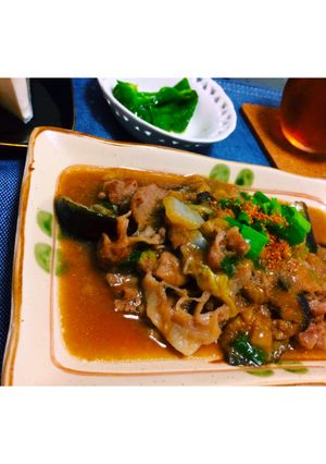 豚肉となすの揚げおろし煮♡-レシピのメイン写真