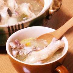รูปของ 風邪ひきさんに☆炊飯器で簡単参鶏湯☆
