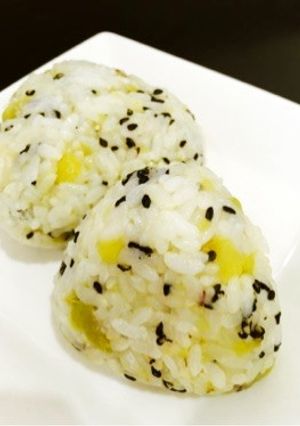 さつま芋まるごとのっけ炊き-レシピのメイン写真