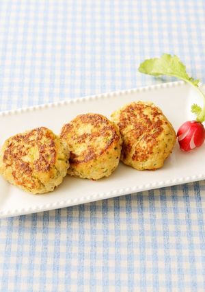 離乳食✿いろいろ野菜のふわふわハンバーグ-レシピのメイン写真