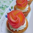 薩摩芋のカップケーキonローズアップル