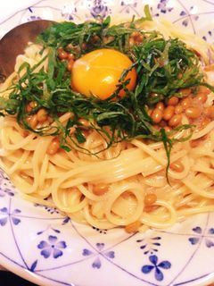 納豆パスタ-レシピのメイン写真