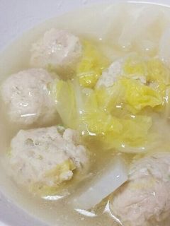白菜と大根の鶏団子スープ-レシピのメイン写真