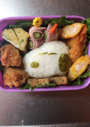 キャラ弁簡単スヌーピー-レシピのメイン写真