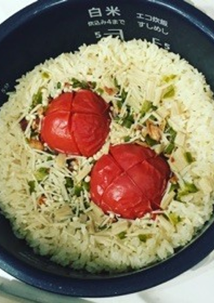 トマトの洋風炊き込み御飯-レシピのメイン写真