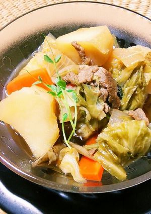 *野菜たっぷり大豆の肉じゃが*-レシピのメイン写真
