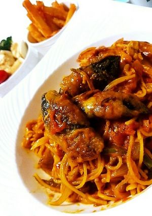 フライパンひとつでカレートマトパスタ-レシピのメイン写真