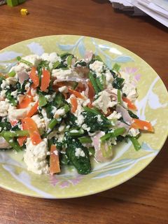 シャンタン野菜豆腐炒め-レシピのメイン写真