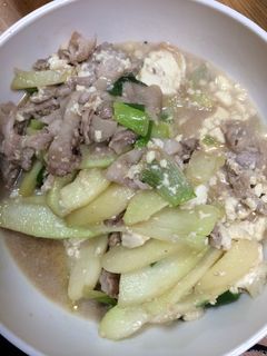 はやとうりの中華風肉炒め-レシピのメイン写真