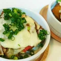 รูปของ 大豆のお肉とかぼちゃのチーズ焼き