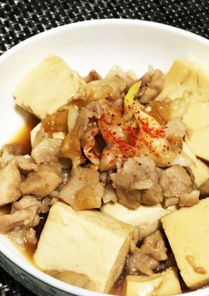 簡単！ シンプル肉豆腐-レシピのメイン写真
