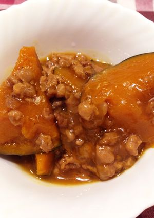 カボチャのそぼろ煮-レシピのメイン写真