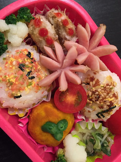 1才5ヶ月お弁当;かぼちゃの巾着-レシピのメイン写真