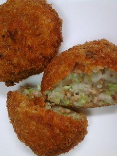 大豆のお肉でキャベツメンチ-レシピのメイン写真