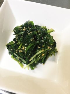 水菜とほうれん草の胡麻和え-レシピのメイン写真
