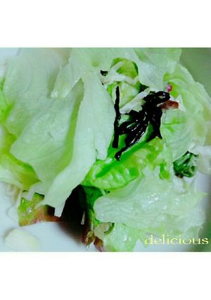 箸がとまらない塩ダレキャベツ(レタス)-レシピのメイン写真