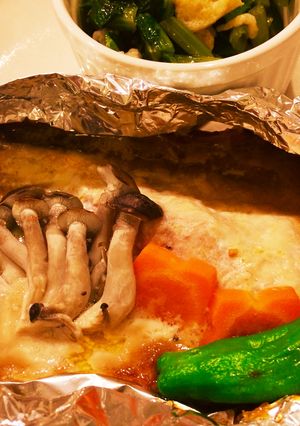 簡単！鮭のマヨ味噌チーズのホイル焼き-レシピのメイン写真