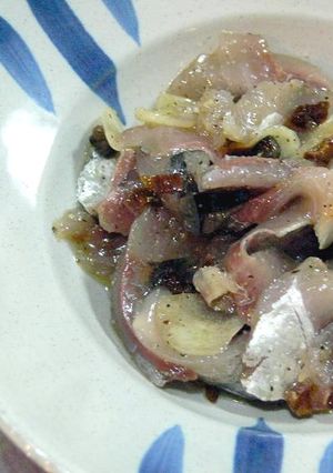 定番の刺身が変身!鯵のイタリアンマリネ-レシピのメイン写真