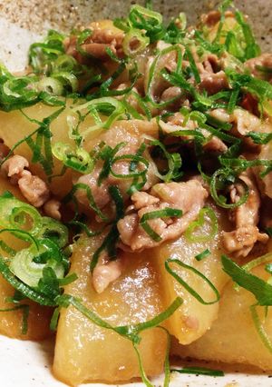 大根と豚こまのこってり風炒め煮-レシピのメイン写真