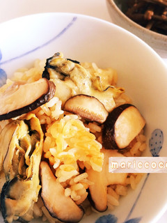 牡蠣のにんにくバター醤油*炊き込みごはん-レシピのメイン写真