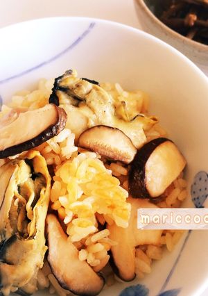 牡蠣のにんにくバター醤油*炊き込みごはん-レシピのメイン写真