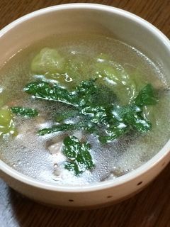 レタスとベーコンの中華風スープ-レシピのメイン写真