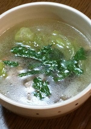レタスとベーコンの中華風スープ-レシピのメイン写真